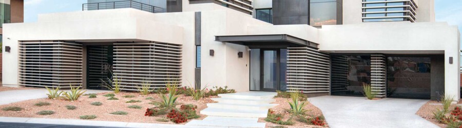 Model 8450 Aluminum Glass Garage Door Luminous™, Translucent-Black