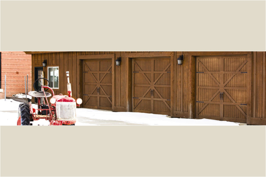 Custom Wood Door - Tractor