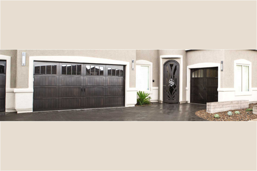 Model 7104, Wood Mustang Dark Stain Door